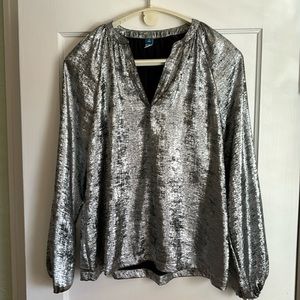 NWOT Tall Silver Tunic